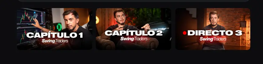 Capítulos de la docuserie de JonTrader sobre Swing Traders